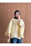 Women's Bat Sleeve Shawl Collar Hijab Shirt - 3