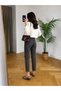 Smoked Boyfriend Mom Jean High Waist Daily Casual Wear Comfort Women's Denim Trousers (Newseason)(2026) - 3