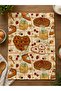 Decorative Kitchen Towel 35X50 cm Honey and Pie Patterned Printed Drying Towel Kitchen Hand Towel