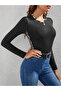 Women's long sleeve leopard stripe viscose blouse - 3