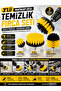 3-Piece Drill Bit Cleaning Brush Set - Cleaning Bit for Bathroom, Grout, Sofa, Carpet and Car Wheel