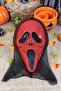 قناع وجه الشبح الأحمر المبطن من Ghostface Scream، قناع زي الهالوين