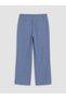 Ozmarka New Season Indigo Wideleg Women's Jean Trousers with Elastic Waist - 6