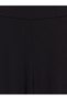 Özmarka New Season Black Textured Women's Trousers with Elastic Waist - 7