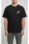 Unisex Black Note Melody Printed Oversize Fit Crew Neck Premium T-Shirt with Chest Detail - 2