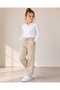Girls' Wide Leg School Pants Elastic Waist Sports Sweatpants - 2