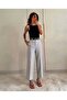 Women's High Waist Fabric Trousers