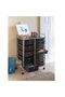Zenments 15 Drawer Rolling Storage Cart, Mobile Drawer Carts for Craft Art Supply Paper Salon, Utility Cart on Wheels for Classroom Teacher School Office, Rolling Cart with Drawers, Black - ZEN-256