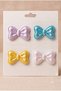 Set of 4 Bowknot Baby Hair Clips - Special for Babies Without Hair or with Little Hair