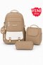 4-Piece Satin Fabric Waterproof Primary School Bag Set with Lunch Bag, Pencil Case, Accessory Wallet, and Bag. - 2