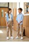 Unisex Ribbed Cotton School Trousers with Pockets