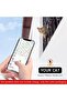 طوق قطط مع جهاز تتبع AirTag، طوق قطط مزود بزر، طوق قطط مع حامل سيليكون لجهاز AirTag بتصميم لطيف - 6