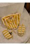Lemonade Inner Lined Zippered Makeup Bag / Organizer with Large Internal Volume - 3
