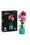 Azalea Potted Plant with Building Blocks – DIY Assembly Set, Decorative Flower Hobby Product - 3
