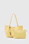 Miura Charm Detailed Knitted Shoulder Bag Yellow - 3