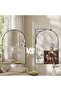 Modern Arched Bathroom Mirror – Metal Frame, Rust Resistant Tempered Glass, Wall Mounted Vanity Mirror for Entryway, Bedroom, Living Room, Bathroom - 5