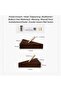 4-Piece Solid Black Walnut Wood Wall-Mounted Coat Hook Set - 2 V-Shaped & 2 A-Shaped Hooks - 6