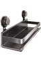 30cm suction cup wall-mounted shelf, suitable for bathrooms and shower rooms—drill-free storage, easy installation.