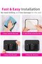 4 - pc Set - Self - Adhesive Broom Holder - Broom Hanging System - No - Drill Mop and Broom Holder - Sturdy Wall - Mounted Mop and Broom Storage... - 3