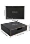 PU leather and MDF storage box for documents and office supplies, office organizer, office secretary – fiberboard and paper storage system, black.