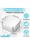 Two-piece portable travel soap dish set, aluminum soap dish with drain rack, waterproof bathroom soap dish. - 2