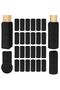Chair leg covers, 24 pieces, anti-slip, scratch-resistant, noise-reducing, black.