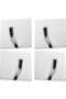 Bathroom hooks, a set of 4 heavy-duty adhesive hooks, suitable for installation on walls, doors, cabinets, stainless steel towel racks, etc. - 2