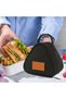 Small reusable lunch bag, fabric insulated bag, bento bag, mini snack bag, suitable for office, work, picnic, food storage, size B, 5.1 inches. - 4