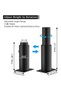 18-33cm height adjustable stainless steel furniture legs, Black, Thickened, Steel furniture legs, Round furniture legs with screwdriver, Suitable... - 2
