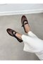 Black Mesh (Zaylee) Buckle Detail Women's Ballerinas
