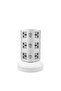 3-Layer Multi Pin Vertical Power Extension Socket Grey/White - 2