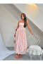 Floral Patterned Dress with Rope Straps - 3