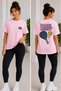 Unisex Oversize Tennis Printed T-Shirt 100% Cotton Tennis Themed Comfortable Fit Short Sleeve T-Shirt