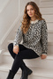 Leopard Patterned Tunic R7185 Ecru - 2