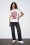 26Ytsh02323 Women's Print Detailed T-Shirt