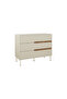 Modern Arch Dressing Table - 98 x 40 x 78.5 CM- Beige/ Brown Oud - M.T.29757.2-1 - 5