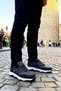 Oscar Men's White Gray Parachute Fabric Casual Sports Shoes Mhr5240