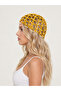 Hand Knitted Mesh Beret Bohemian Women's Hat Summer Festival Beret with Sequin Detail Boho Beach Accessory