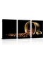 30x40 cm 3 Panel Gallery Wrapped Canvas | Coffee Beans Wall Art | Kitchen Coffee Cup Decor
