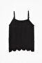 Halter Necklace Beaded Detail Strappy Tricot Top Brown - 3