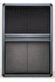 KARAVAN PERDESİ VE SİNEKLİĞİ İKİSİ BİR ARADA ÇİFTLİ PLİSE CAM PERDESİ 55X95 ANTRASİT - 2