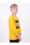 Boy's Round Neck Sweatshirt with Print Detail - 2