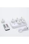 Rechargeable Tea Candles with Charging Base and Timer, LED Tea Candles, Flashing Candles with Remote Control, Timer Function, Home Use.