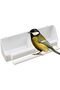Portable Multipurpose Birdcage Feeder with Double Feeder - White