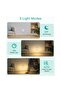 Rechargeable night lights [2-pack], dimmable lights with motion sensor and timer, 3 modes, 3000/4500/6000K color temperature. - 2