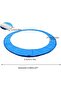 Trampoline Edge Protection Cover Pad (Ø366 cm) - Weather-Proof UV-Resistant Padded Replacement Safety Spring Cushion - 2