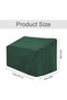 Garden bench cover, waterproof cover - double seat, waterproof, windproof, and UV resistant, 210D polyester Oxford cloth, 134 x 66 x 89 cm (green) - 2