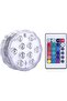 1-Pack Remote-Controlled Waterproof Submersible RGB LED Pool Light