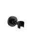 Shower head holder, handheld shower stick holder, adjustable handheld shower head holder, wall-mounted shower stick holder, drilled bracket, black. - 2