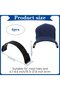 Hat Accessories - Hat Curlers - Durable Hat Clip-on Stylers - Reusable Baseball Cap Stylers - Black - 4-Pack - 5